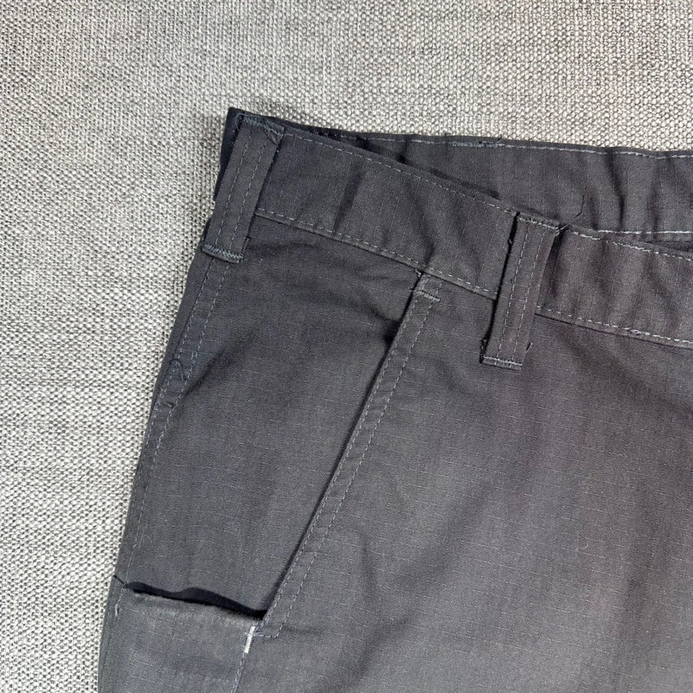 Carhartt Work Pants Mens 34/30 Gray Ripstop Utility Straight Leg - Picture 4 of 10